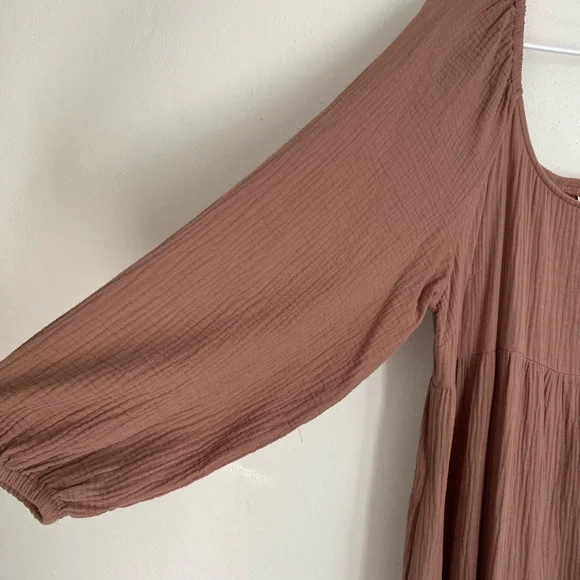 Universal Thread Brown Bishop Sleeve Sundress - Picture 4 of 6